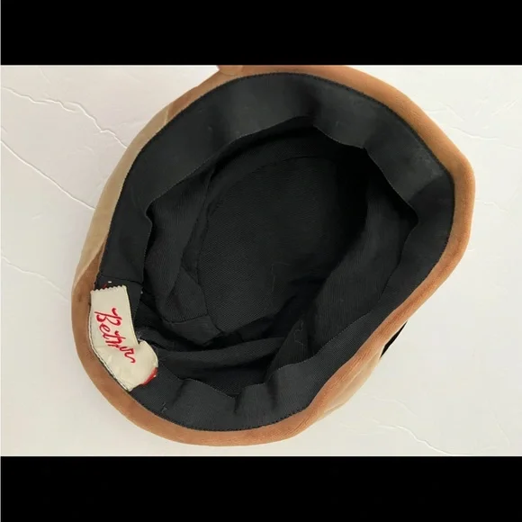 Vintage Bethesr stripe velvet bell hat - Picture 3 of 5